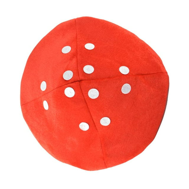 Sombrero de hongo jinwen accesorio de disfraz de Dibujos animados rojo