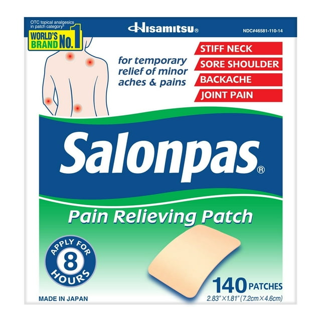 Salonpas Pain-Relieving Patch, 140 ct.