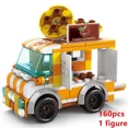 thumbnail image 1 of DIY Architecture Ice Cream Car Store Street View Food Building Blocks Kit Girls Bricks Classic Movie Model Kid Toys For Children 8613-5 no Box, 1 of 6