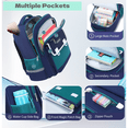 thumbnail image 5 of Kids School Backpack for Boys Preschool Elementary School Bag Multifunctional Cute Large Capacity Bookbag Travel Back Pack - Blue, 5 of 8
