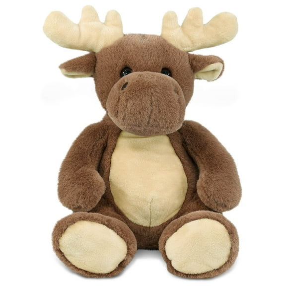 DolliBu Super Soft Moose Stuffed Animal - Soft Huggable Moose, Adorable Playtime Moose Plush Toy, Cute Wild Life Cuddle Gifts, Super Soft Moose Plush Doll Animal Toy for Kids and Adults - 9 inches