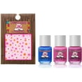 Piggy Paint Shimmer & Sparkle Gift Set, 3 Nontoxic Kids Nail Polishes