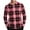 Pink, variant on Mens Shirts Under $10 Mens Checked Shirt Casual Button Down Shirts Plaid T-Shirt Long Sleeve Band Collar Tops Business Regular Fit Shirts