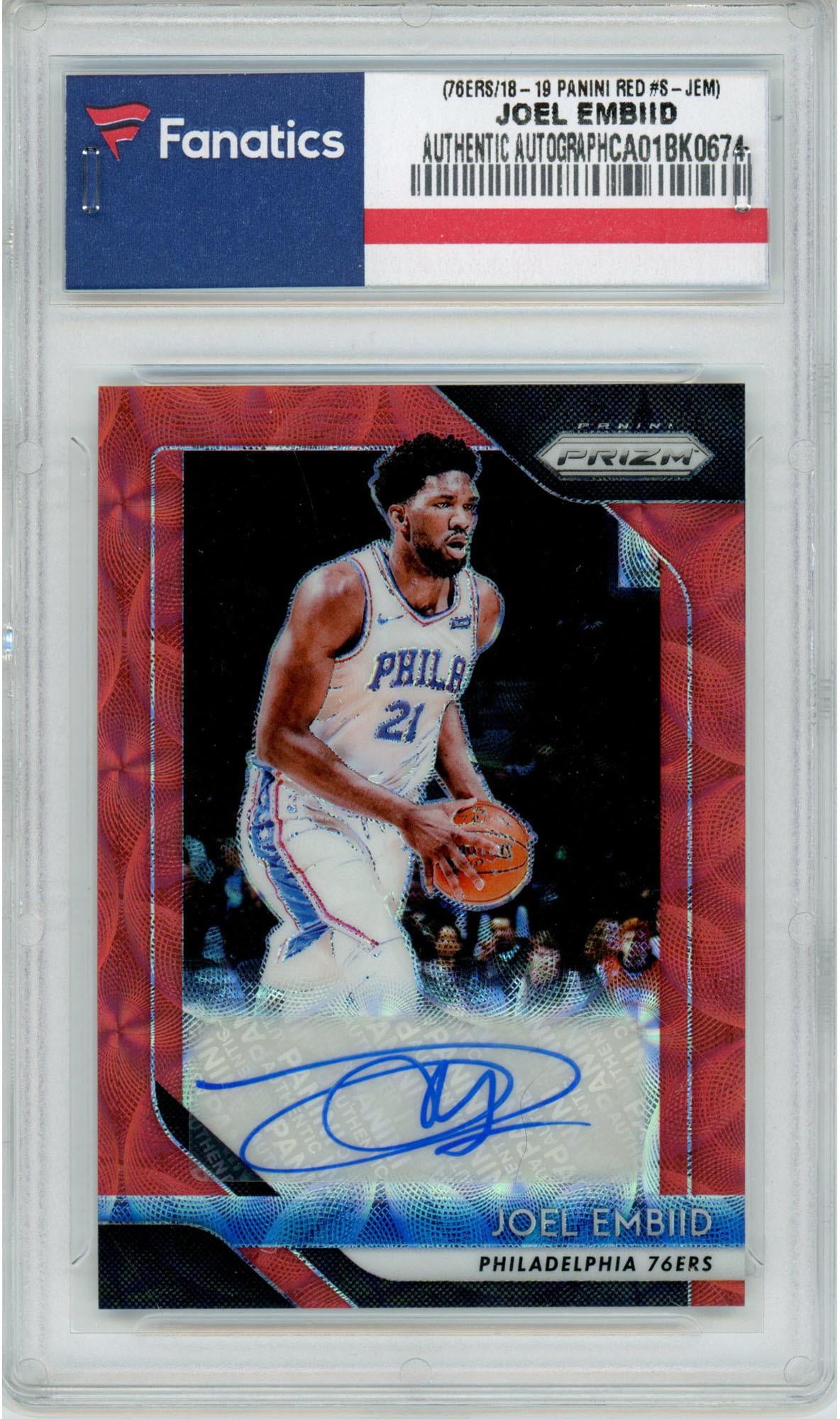 joel embiid autograph