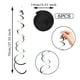 thumbnail image 5 of Naiovety 6 pack/lote colgante en espiral ingredientes seguros artesanía exquisita DIY colgante decorativo guirnalda aniversario Kits de decoración para fiestas Negro 27.5 pulgadas, 5 of 6