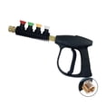 thumbnail image 1 of Tools Pressure Washer Gun, Handheld Power Washer Gun with 4-Color Nozzles, M22 15mm Fitting, 1 of 7