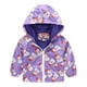 thumbnail image 1 of Gibobby Abrigos de invierno para bebés y niñasChaquetas informales para niños pequeños y niñas con estampado de dibujos animados, abrigos con capucha y c(Morado, 12-18 Meses), 1 of 4