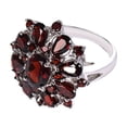thumbnail image 4 of Anillo con incrustaciones de rubí Anillo de compromiso europeo y americano con incrustaciones de diamantes para mujer, 4 of 5