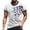 Blue, variant on Men's Retro American Flag Raglan Shirt, Three-Button Design with Breathable Fabric for Casual and Sporty Looks ,Black L
