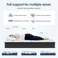 thumbnail image 5 of Noble House King 10" Hybrid Mattress, Cooling Memory Foam Pocket Innerspring Coil Mattress, Medium Firm, White, 5 of 12