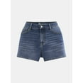 thumbnail image 5 of No Boundaries Denim Mom Shorts, 2.25'' Inseam, Women's, 5 of 5