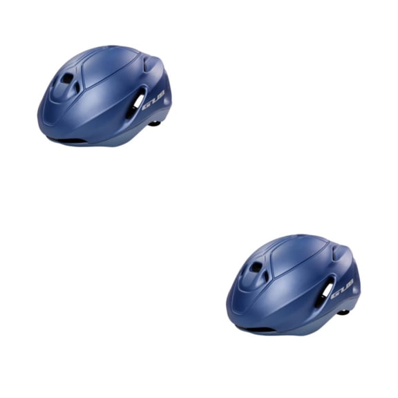 Eigraketly Casco de ciclismo Cascos resistentes a los impactos Sombrero de protección para la cabeza Suministros de equitación Accesorios Azul oscuro METRO 2piezas