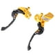 thumbnail image 1 of Paquete de 2 palancas de embrague de freno CNC extensibles plegables ajustables dorado Cola palancas de la manija del freno del embrague, 1 of 8
