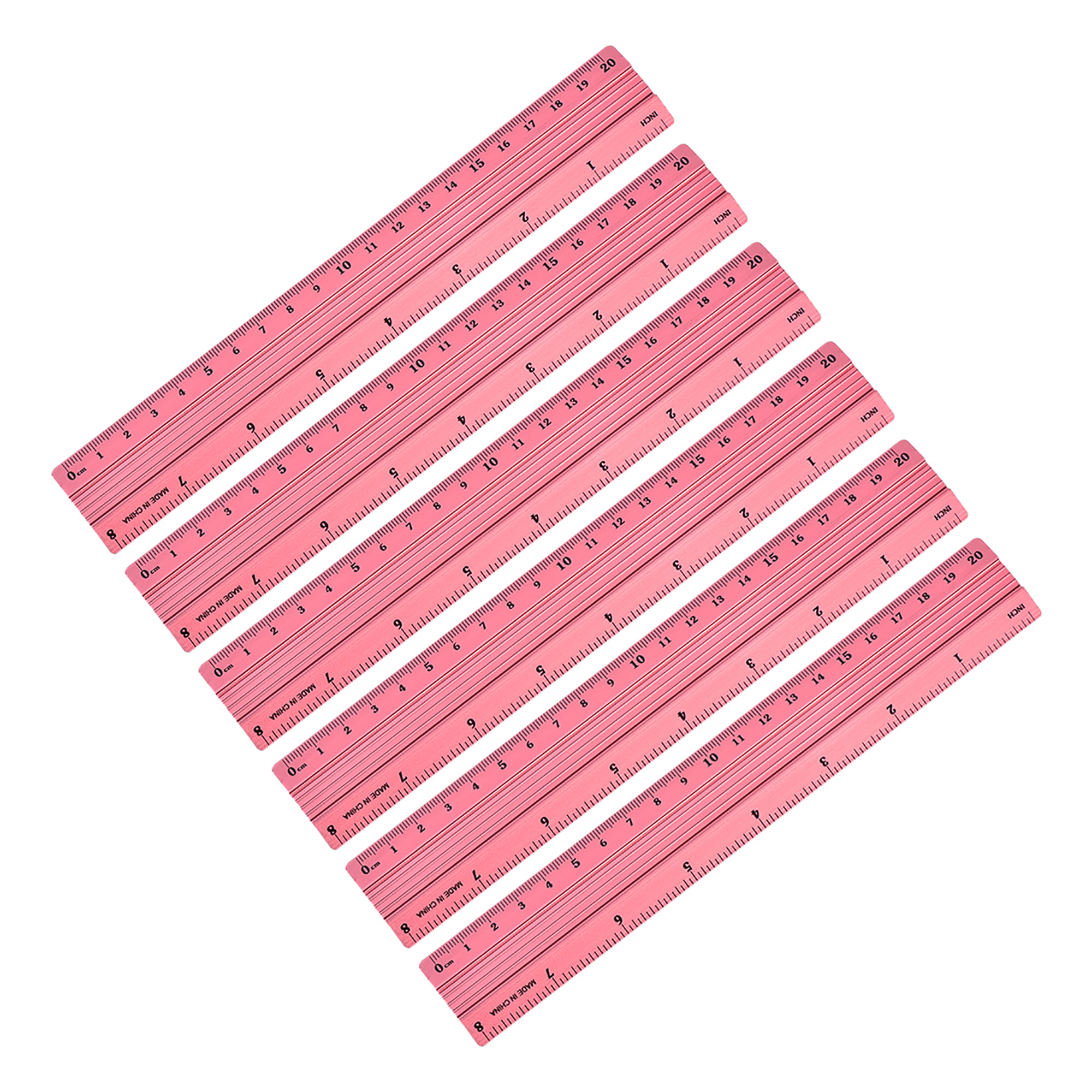6 Inch Architectural Scale Ruler Red Bevel Edge Straight Ruler uxcell Aluminium Rulers Professional Measuring Ruler for Blueprint Draft