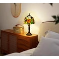 thumbnail image 6 of Orinova Tiffany-Style Table Lamp Stained Glass Bedside Lamp for Living Room Bedroom Traditional Desk Light 14.5'' H Multi-Color, 6 of 7
