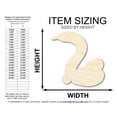 thumbnail image 2 of Unfinished Wood Balloon Swan Shape | DIY Craft Cutout | up to 46" DIY 36" / 1/4", 2 of 3