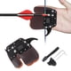 thumbnail image 5 of Protector De Dedos De Tiro Con Arco, Cinturón Fijo De Cuero Artificial Correas Ajustables Protector De Dedos De Tiro De Aluminio Para Uso En Exteriores ANGGREK Otros, 5 of 8