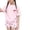 Pink, variant on Grblisyd Girls Summer 2 Piece Outfits Cute Fruit Print Printed Short Sleeve Crew Neck T-Shirts and Shorts Girls' Clothing Sets 10-12Y