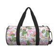 thumbnail image 2 of Fotbe Lilies Flowers Pattern Foldable Sports Gym Bag with Wet Dry Pocket, Ultralight Travel Bag, Large Capacity Duffel Bag, Splash Proof Carry on Bag, Overnight Bag, Weekender Bag, 2 of 8