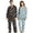 Sky Blue, variant on ZHOUCHANKIDS Women's Casual Trousers Suit Soft Comfortable Sleepwear Set For Valentine's Day Cozy Home Wear Outfit Black XL