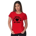 thumbnail image 4 of Cool Funny Gangster of Love Heart Womens Slim Fit Graphic Tee Brisco Brands M, 4 of 5