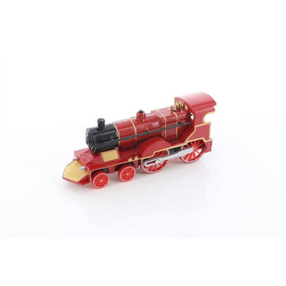 Classic Train with Sound and Lights, Red - ModelToyCars SL675DB - Diecast Toy Train