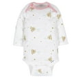 thumbnail image 6 of Assorted Long Sleeve Onesies Bodysuits, 6pk (Baby Girls), 6 of 10