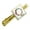 Gold, variant on Letter Q Floral Monogram Initial Square Tie Bar Clip Clasp Tack- Silver or Gold