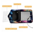 thumbnail image 4 of Luggage Tag, Travel Tags, Handbag Tag - Square PU Leather 2 Pack with Privacy Cover and Stainless Steel Ring - Suitable for Travel, Backpack, Handbag [Amazon Approved] Galaxy, 4 of 7