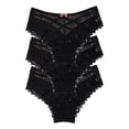 thumbnail image 2 of Aayomet Culottes en Dentelle Crochetée pour Femmes (Noir, TTTTG), 2 of 4