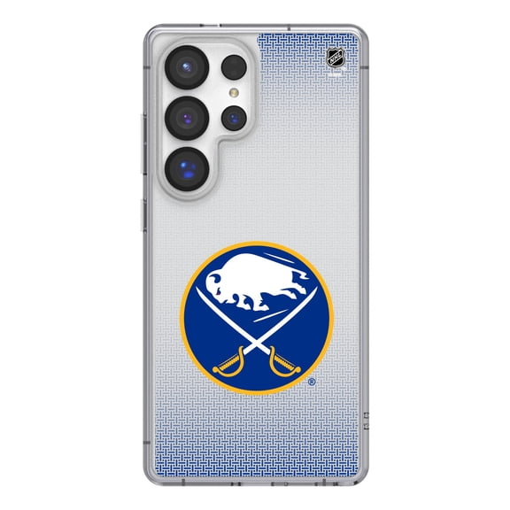 Buffalo Sabres Linen Logo Galaxy Clear Case