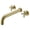 Brushed Gold, variant on SUMERAIN Wall Mount Tub Filler Oil Rubbed Bronze High Flow Bathtub Faucet Long Spout with Rough in Valve, Two Cross Handles