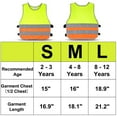 thumbnail image 5 of GOGO Kid's Reflective Vest, For Running Cycling, Walking Safety Vest-NeonYellow-S, 5 of 7