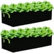 thumbnail image 5 of Zhuge Bolsas para cultivo de plantas, paquete de 10 bolsas de tela elevadas para plantar, bolsa de cultivo rectangular con 3 agujeros, macetas transpirables para tomates y papas de 15 galones (negro), 5 of 5