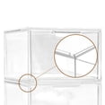 thumbnail image 5 of Organizador y almacenamiento de maquillaje apilable, organizadores de acrílico, cajón de almacenamiento de plástico transparente con asas para tocador., 5 of 5