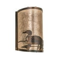 thumbnail image 2 of Meyda Tiffany 178371 Loon Left 12" Tall Wall Sconce - Dark Burnished Antique Copper, 2 of 5