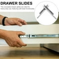 thumbnail image 4 of BRIGHTFUFU 2pcs gabinete diapositivas reemplazo más suave rieles de cajas cerradas rieles amortiguadoras, 4 of 7