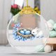 thumbnail image 3 of Uuiauoio Glass Easter Ornament 2D Flat Pendant with Bunny Egg Designs for Tree Gift Basket Filler Holiday Party Decorations Keepsake, 3 of 5