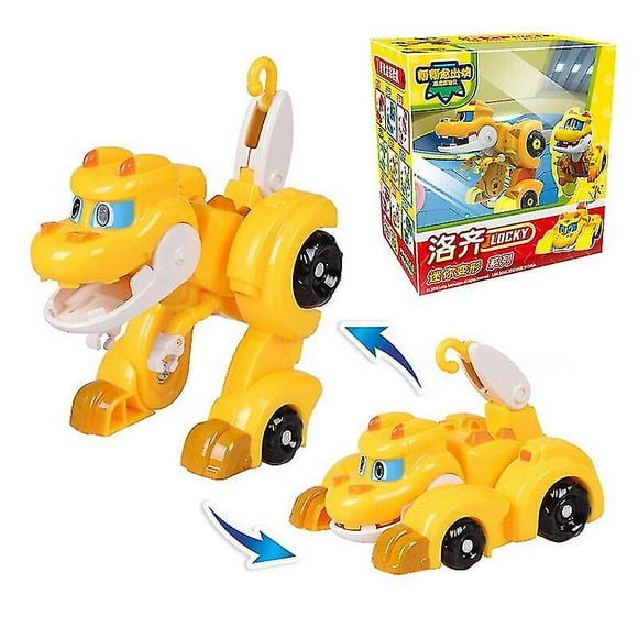 Min Gogo Dino Déformation Voiture/avion Figurines d'Action Rex/ping/viki/tomo