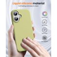 thumbnail image 4 of KOMI Designed for iPhone 16 Case,Shockproof Liquid Silicone Protective Phone Case with Soft Anti-Scratch Microfiber Lining Ultra Slim Drop Protection Phone Cover 6.1 inch Cream Yellow, 4 of 5