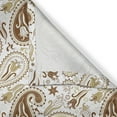 thumbnail image 6 of Ambesonne Persian Grommet Curtain, Floral Paisley Tulips, 50" x 63", White Chocolate Umber, 6 of 6