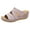 Clearance Pink, variant on Women's Multi-color Embroidered Sandals with Wedge Fish Mouth Platform Shoes Clearance Pink 9(42)