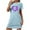 1Blue, variant on Hanen Women's Nightgown Cute Print Sleep Shirts Soft Nightshirt Lightweight Pajamas Dress Nightgowns for Women S-XXL