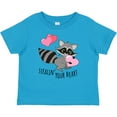 thumbnail image 3 of Inktastic Stealin' Your Heart Cute Raccoon Boys or Girls Baby T-Shirt, 3 of 5