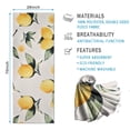 thumbnail image 2 of Yellow Lemon Fruits White Pattern Hot Yoga Mat Towel Non Slip for Hot Yoga - Quick-Drying Yoga Mat Cover with 4 Corner Pockets with Travel Bag - Hot Yoga Towel Non Slip 74"x26", 2 of 6