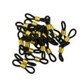 thumbnail image 1 of TISHITA 25Pcs Rubber Eyeglasses Sunglasses Ends Hoops - Spectacle Strap Loop Chain End Black+Golden, 1 of 6
