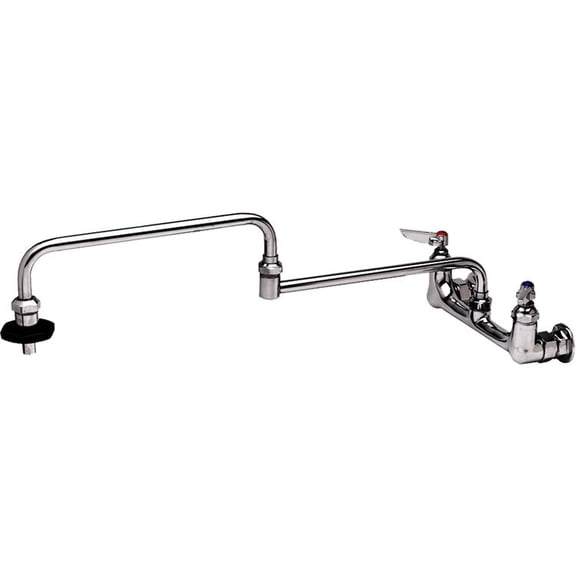 T And S Brass B-0598 13.2 GPM Wall Mounted Bridge Pot Filler - Chrome