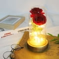 thumbnail image 4 of Lámpara LED de flor rosa, luz nocturna, regalo romántico de boda, cumpleaños, decoración de habitación de fiesta, 4 of 8