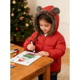 thumbnail image 2 of Aideaone Baby Toddler Winter Fleece Coat Boys Girls Cute Bear Ear Hooded Jackets with Pockets 6M-5T, 2 of 6