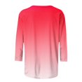 thumbnail image 4 of Birdeem T-Shirt Ample Imprimé pour Femmes, Blouse à Manches 3/4, Col Rond, Hauts Décontractés, 4 of 12